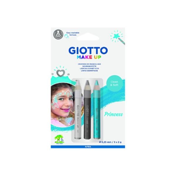 Giotto Lápis Facial Make Up Princesa, Pack 3 Cores
