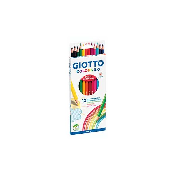 Giotto Lápis de Cor Colors 3.0 18 Un.
