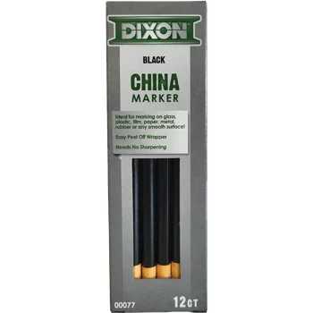 Lapis Dermatografico Dixon Marker Preto Cx 12un