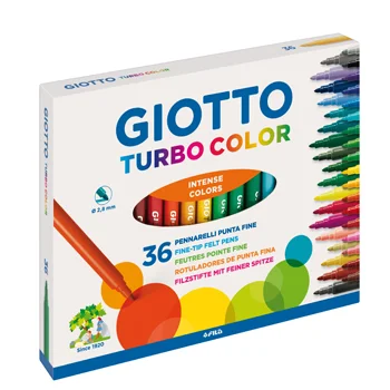 Marcador Feltro Giotto Turbo Color 36 Cores