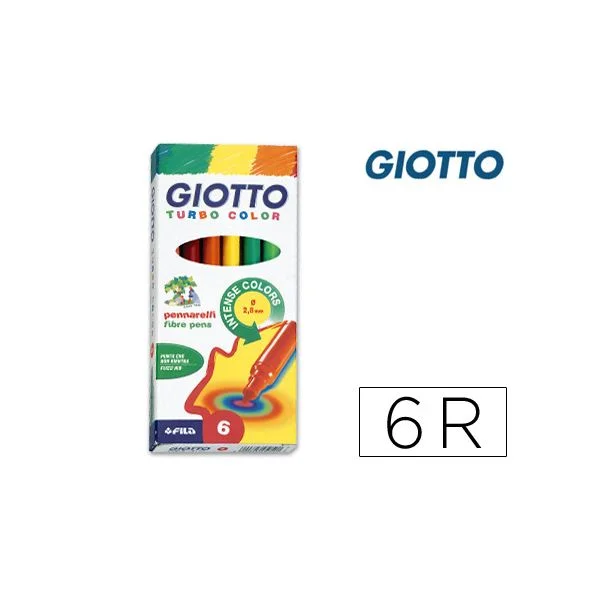 Giotto Marcadores Turbo Color 6 un.
