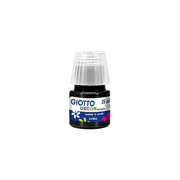 Giotto Guache Líquido Decor Acrilico 25ml Preto