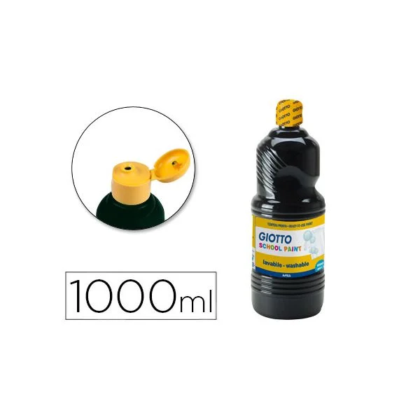 Giotto Guache Lavável 1000 ml Preto