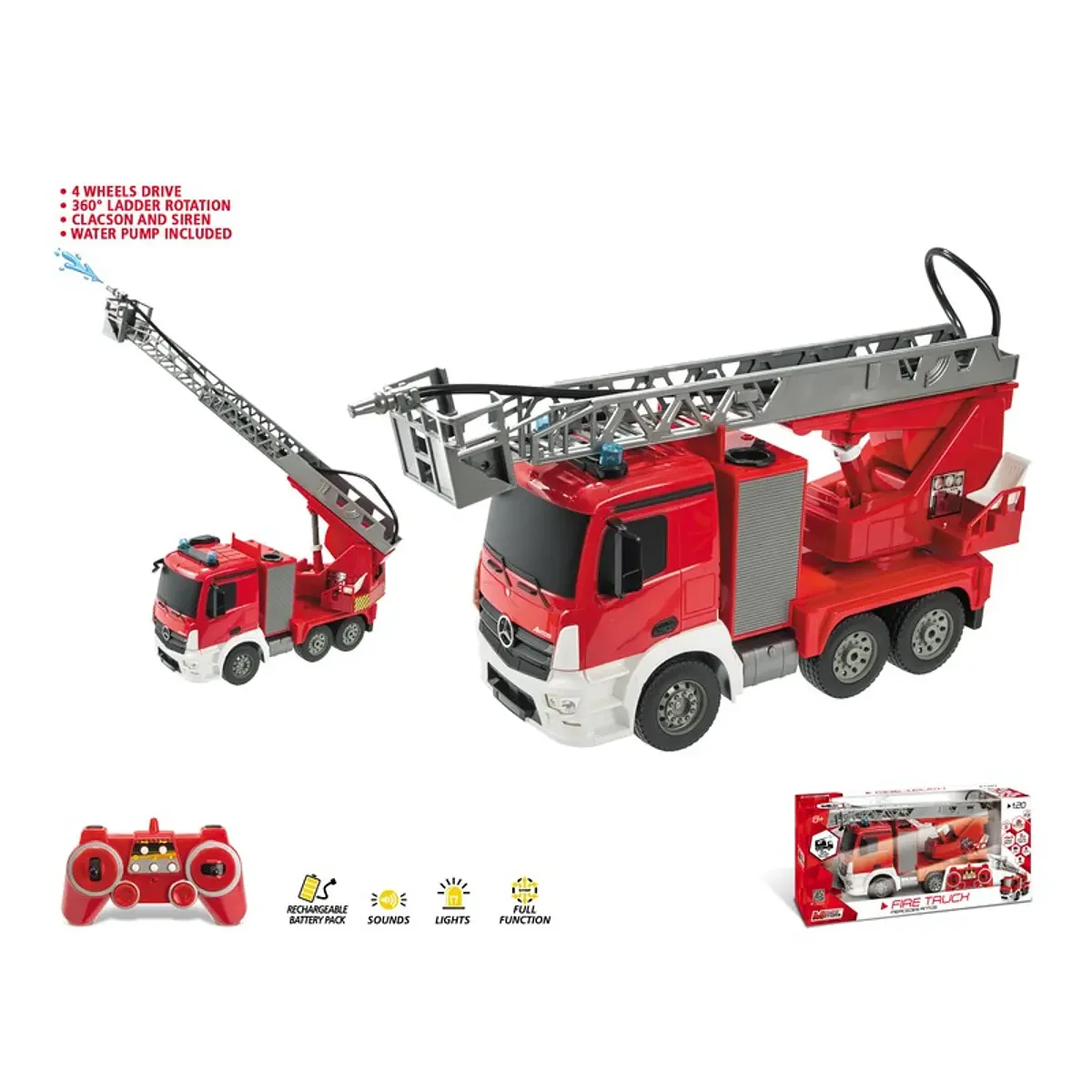 Mondo Motors - Camião de Bombeiros com Luzes e Sons