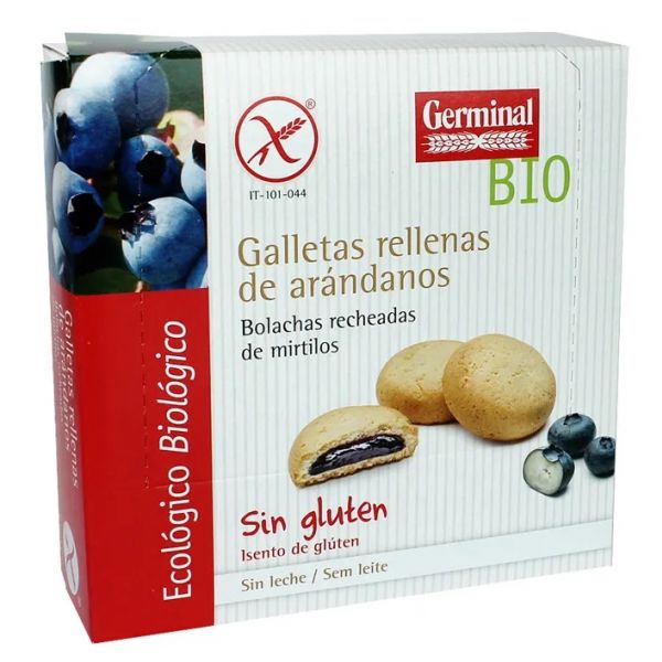Germinal Bolacha Recheada com Mirtilos sem Glutén 200g