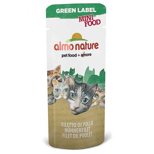 Almo Nature Green Label Mini Food 5 X 3 G Snacks Filete de Atum