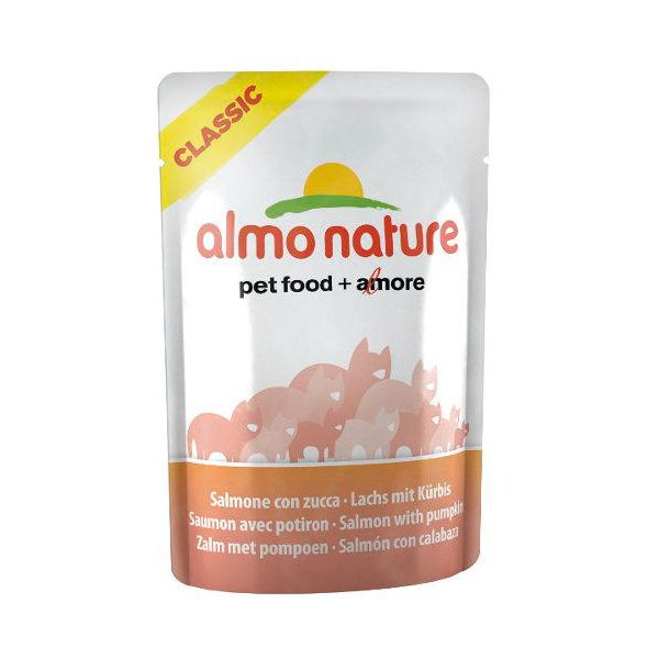 Ração Húmida Almo Nature Classic Chicken & Shrimps 55g