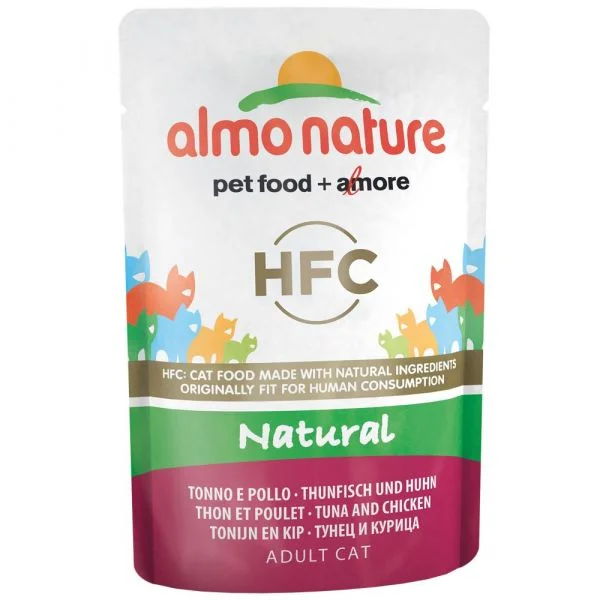 Ração Húmida Almo Nature Hfc 6 X 55 G Bife de Frango