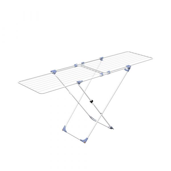 Gimi Estendal Extensível Duo 153847, Aço Inoxidável, Branco, 22m