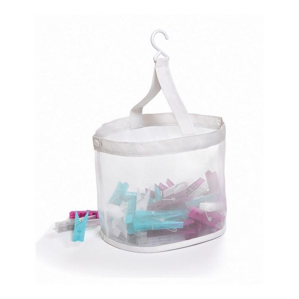 Domo Pack Living Cesto para Molas Dobrável 20x20x19cm Transparente/Preto