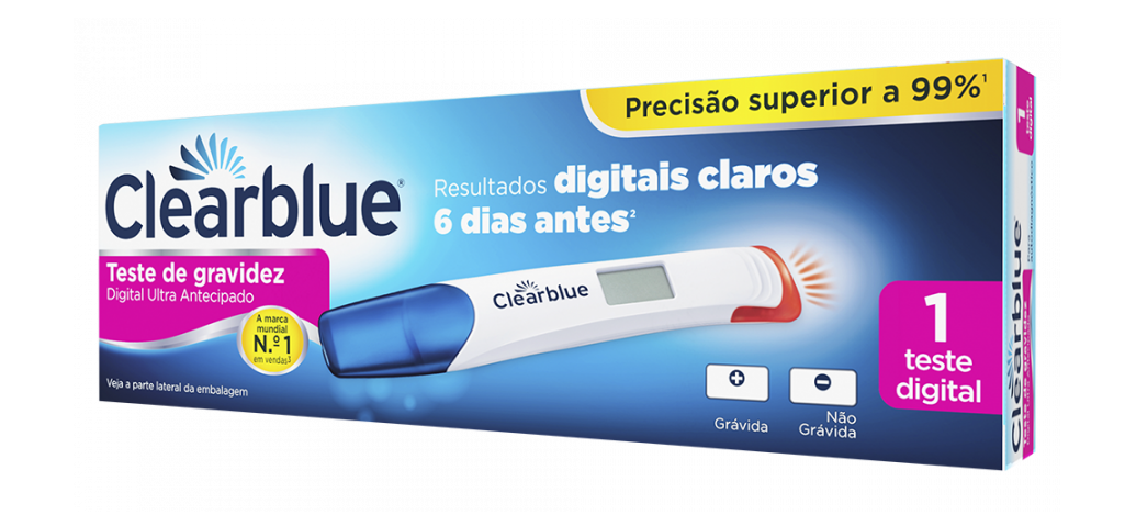 Clearblue Teste Digital Ultra 6 Dias Antes - Elevada Precisão