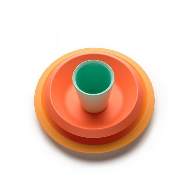 Alessi Conjunto Refeição Criança S1 Giro Kids Laranja - ALESUNS05S1
