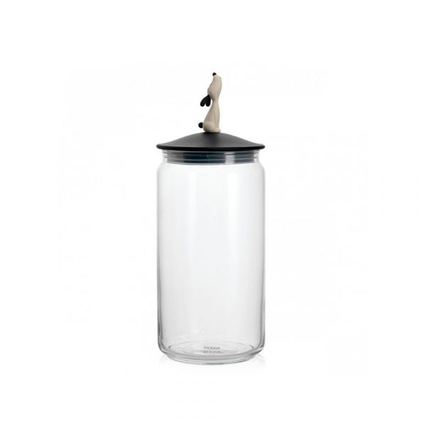 Alessi Recipiente para Comida de Cão Preto - LulàJar - AALEAMMI21B