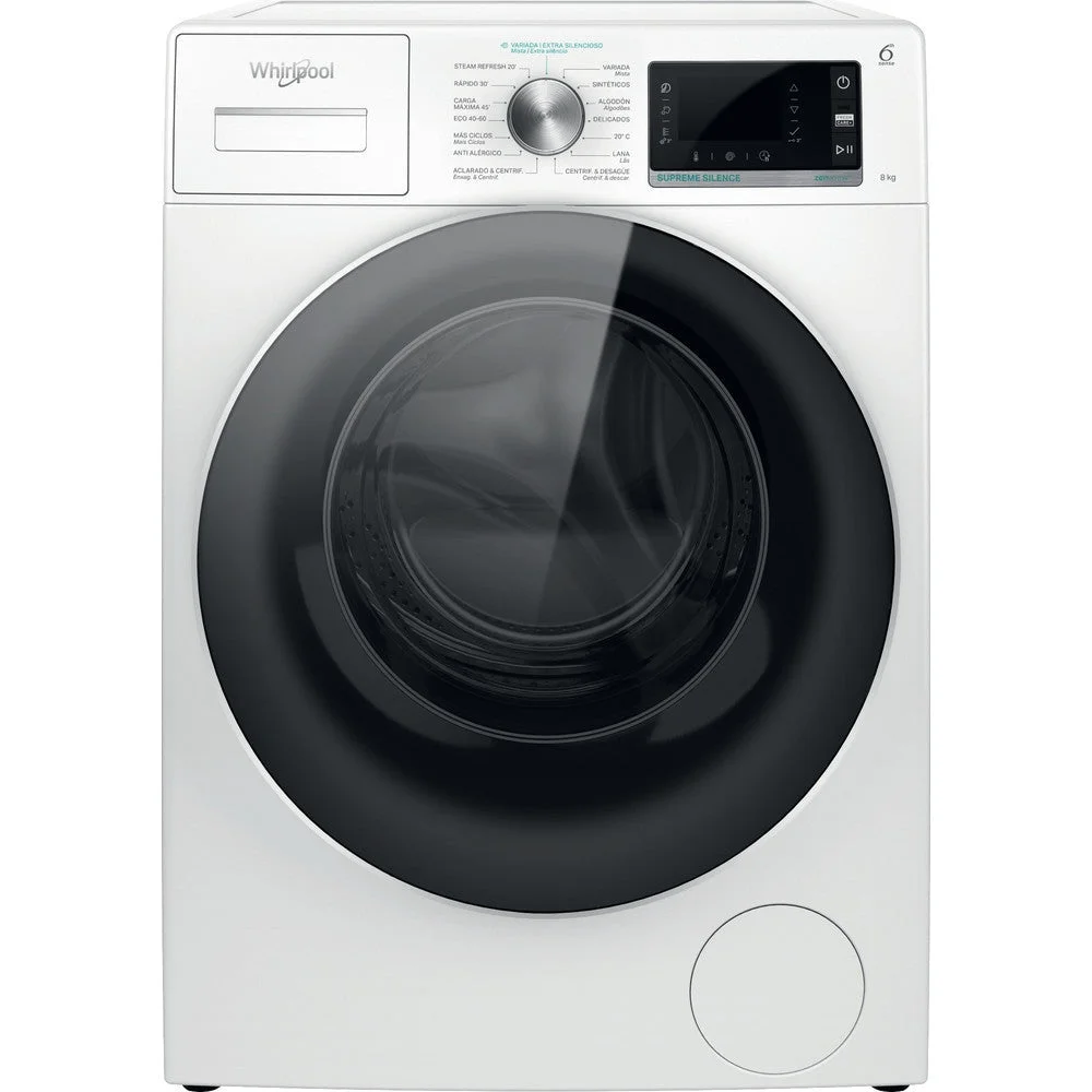 Máquina de Lavar Roupa Whirlpool W6 W845WR SPT | 8 kg, 1400 rpm, B