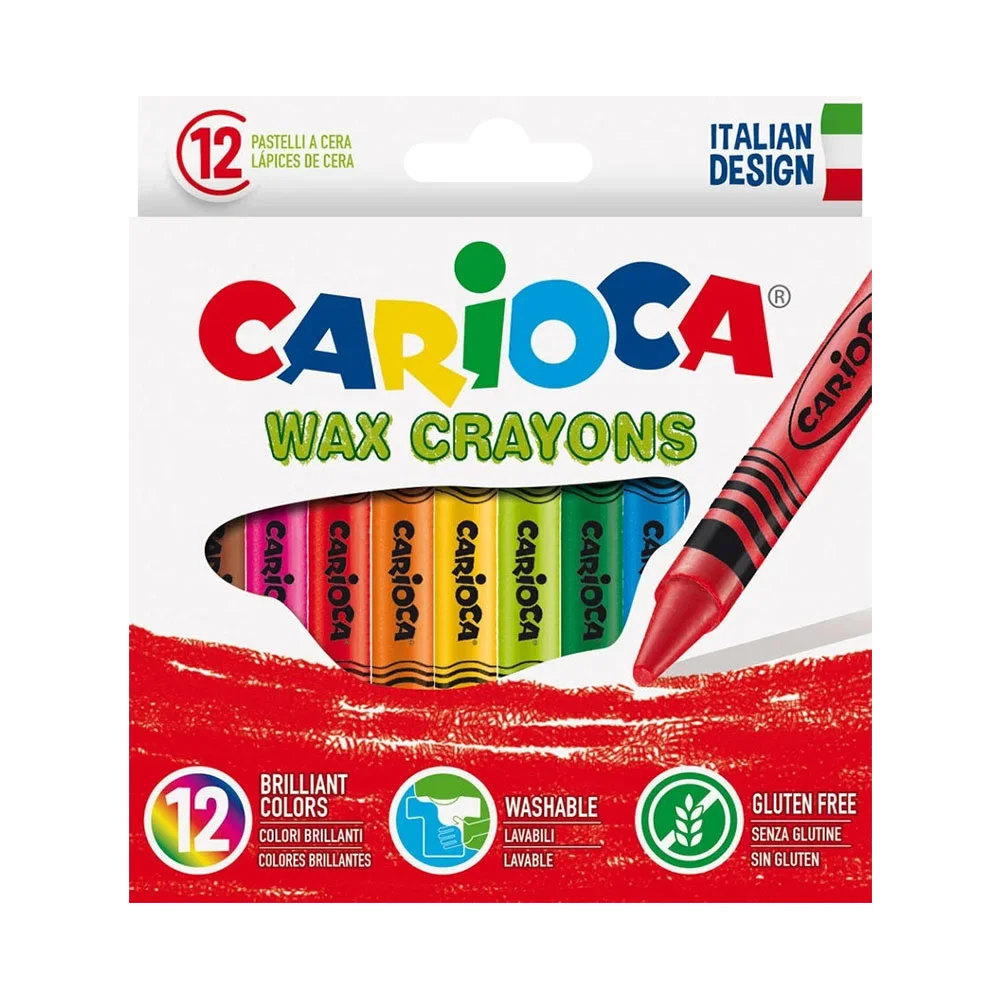 Carioca Lápis de Cera Wax 42365 Caixa 12 un.