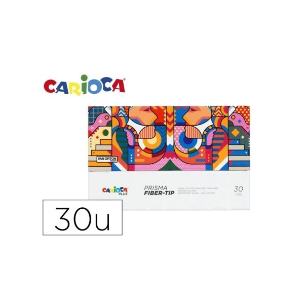 Carioca Marcador Plus Prisma 30 Cores Unidades