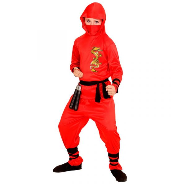 Widmann Disfarce Ninja Vermelho 2-3 Anos