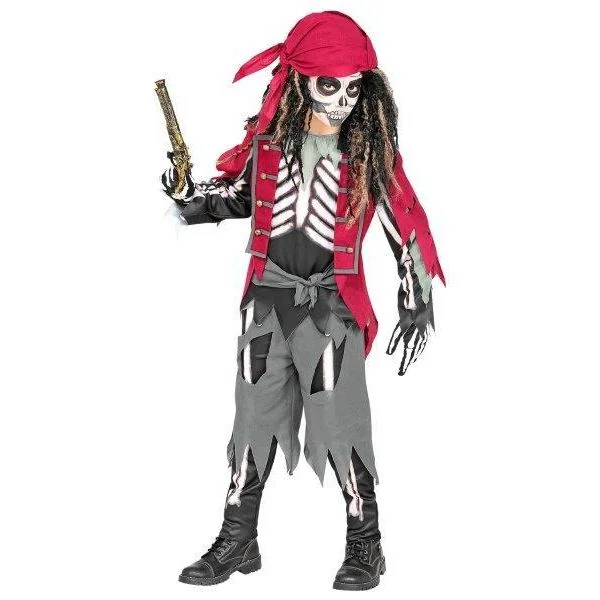 Widmann Fato Pirata Esqueleto 4-5 Anos - 360097335