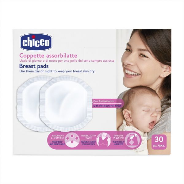 Discos Absorventes Chicco Anti-bacterianos 30 un.