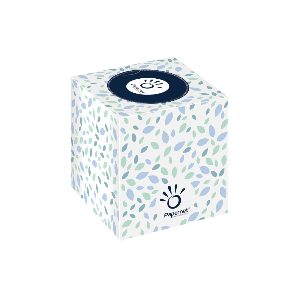 Lenços Papel Facial Papernet 419583 Cubo 20×19.9cm 88un x 2un
