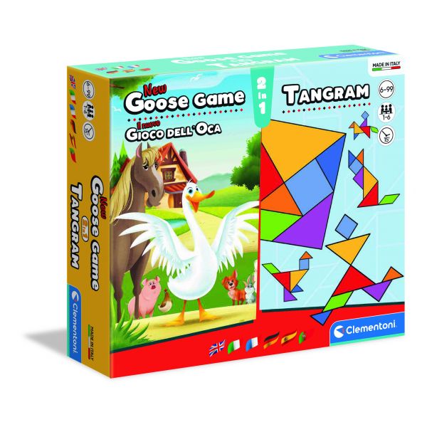 Clementoni - Jogo dos Gansos + Tangram - 16301