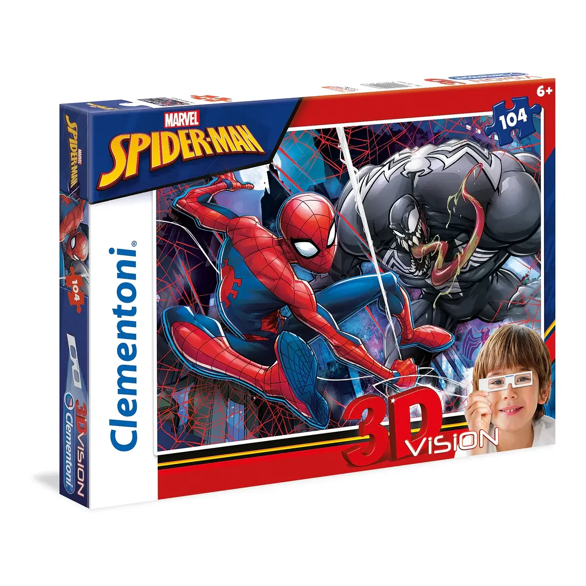 Puzzle 104 pçs - Spider-Man 3D Vision