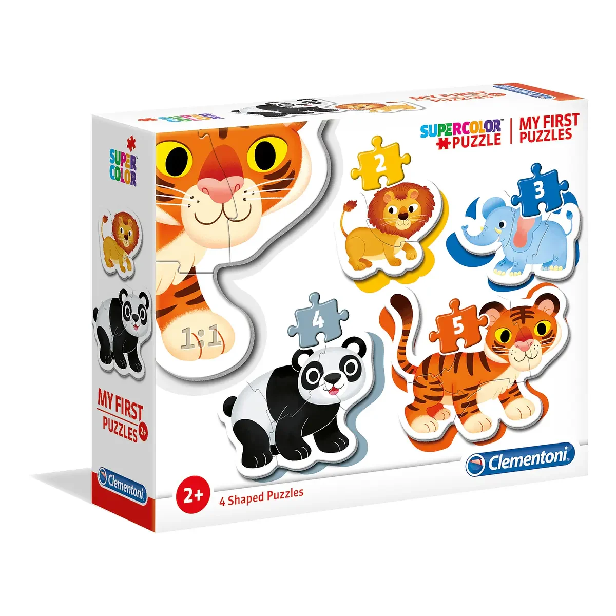 Puzzle 2+3+4+5 pçs - Animais Selvagens