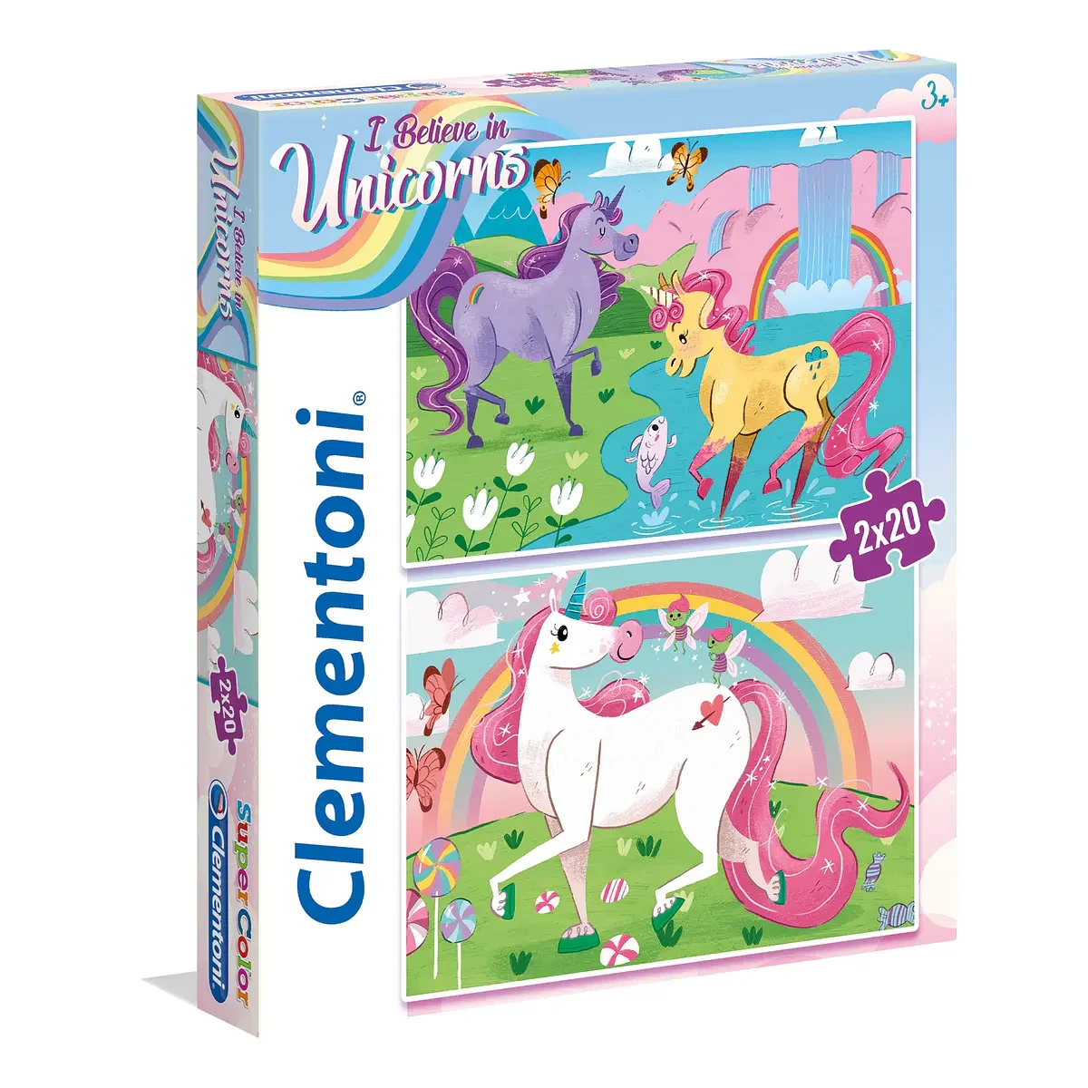 Puzzle 2x20 pçs - Unicórnios
