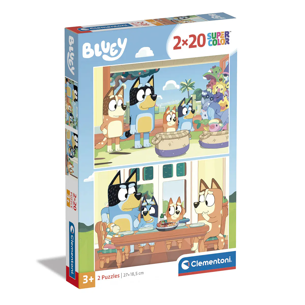 Clementoni Super Color Bluey Puzzle 2x20 Peças