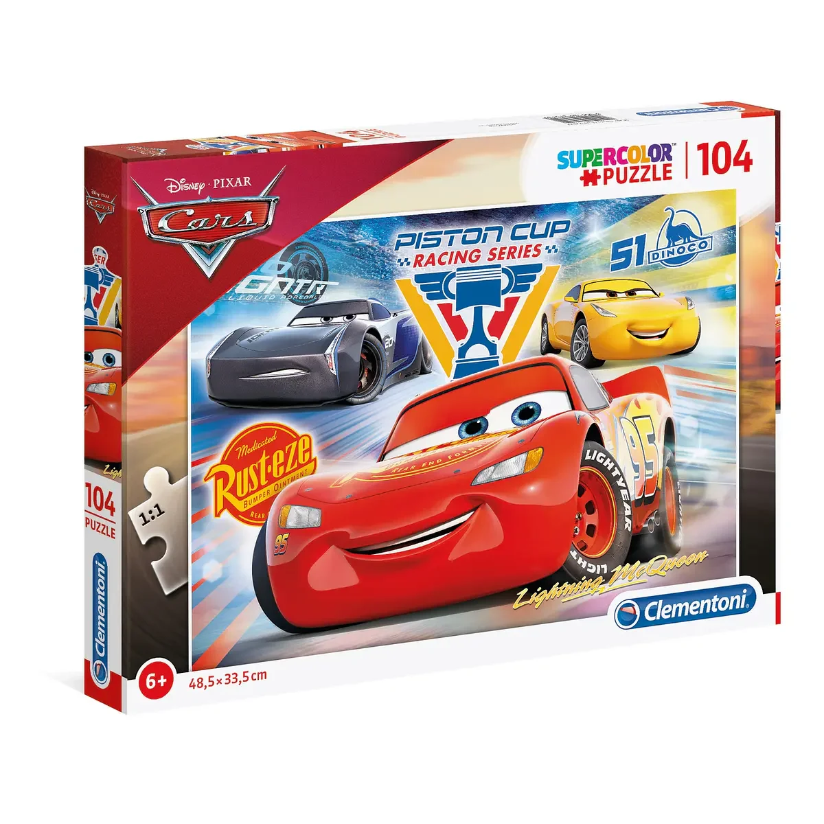 Puzzle 104 pçs - Cars