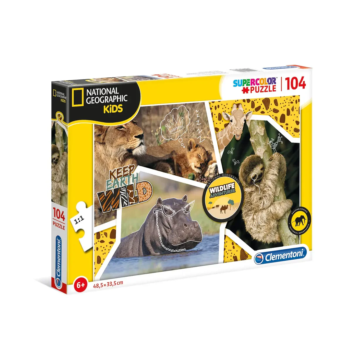 Puzzle 104 pçs - Wildlife Adventure