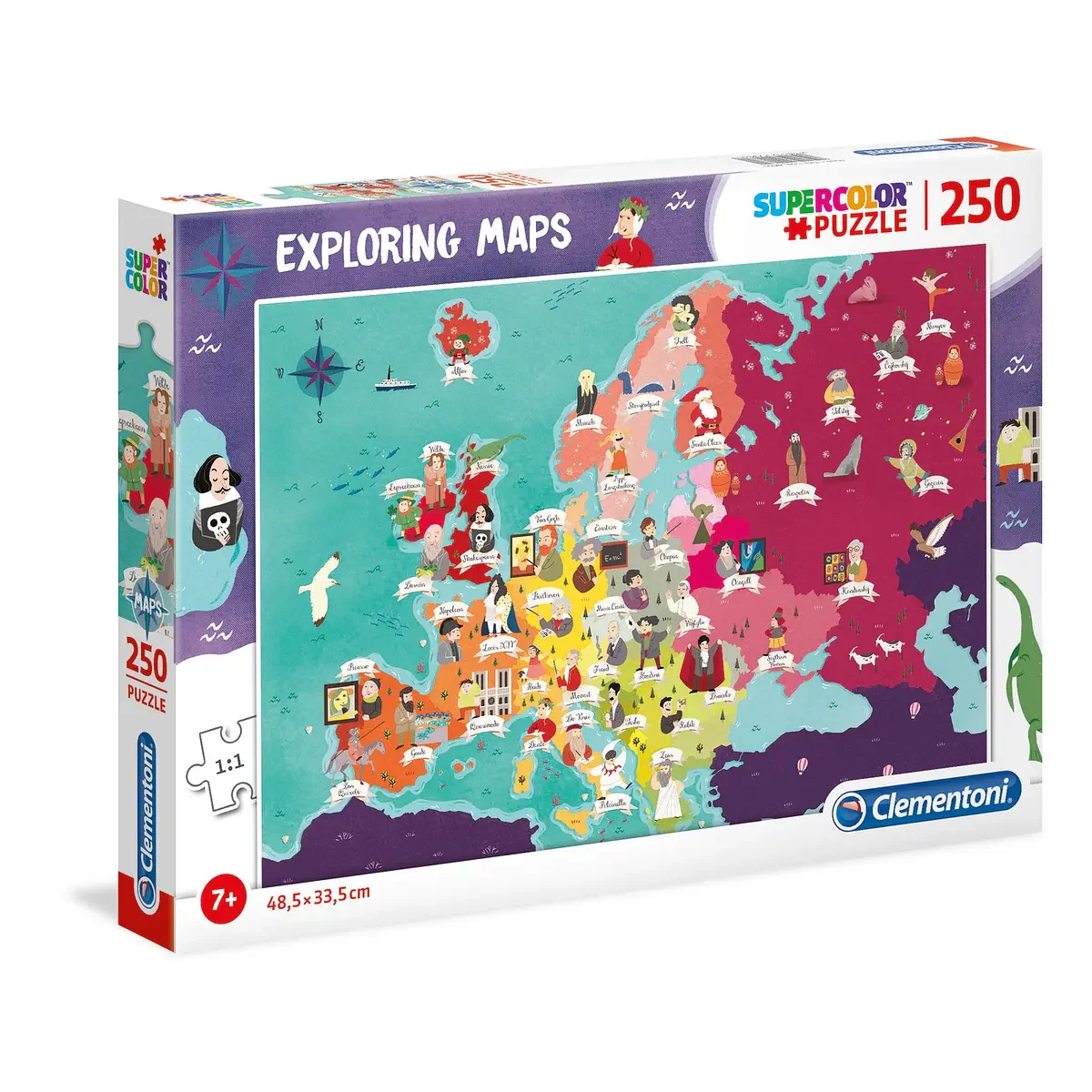Puzzle 250 pçs - Great People in Europe