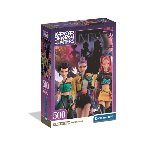 Clementoni Puzzle Kpop Demon Hunters: Huntr/x 500 Peças