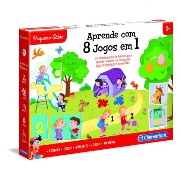 Clementoni Aprende com 8 Jogos em 1
