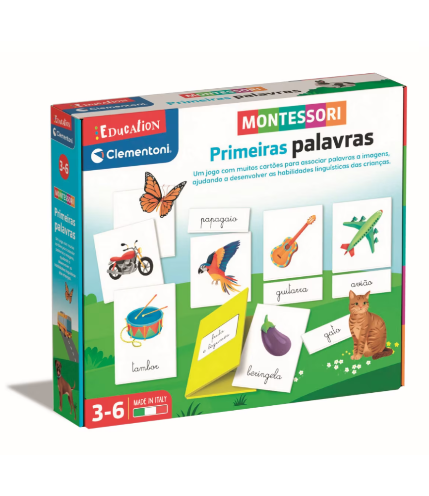 Jogo Montessori Primeiras Palavras Clementoni