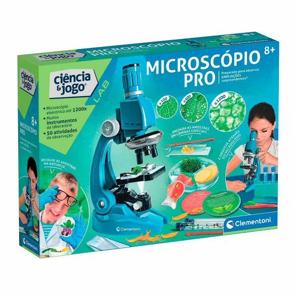 Clementoni Kit Ciência & Jogo Microscópio Pro - 67783
