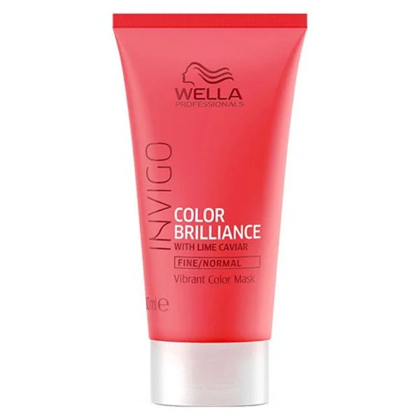 Wella Professionals Invigo Color Brillance Máscara de Limão Caviar para Cabelos Finos e Normais 30ml