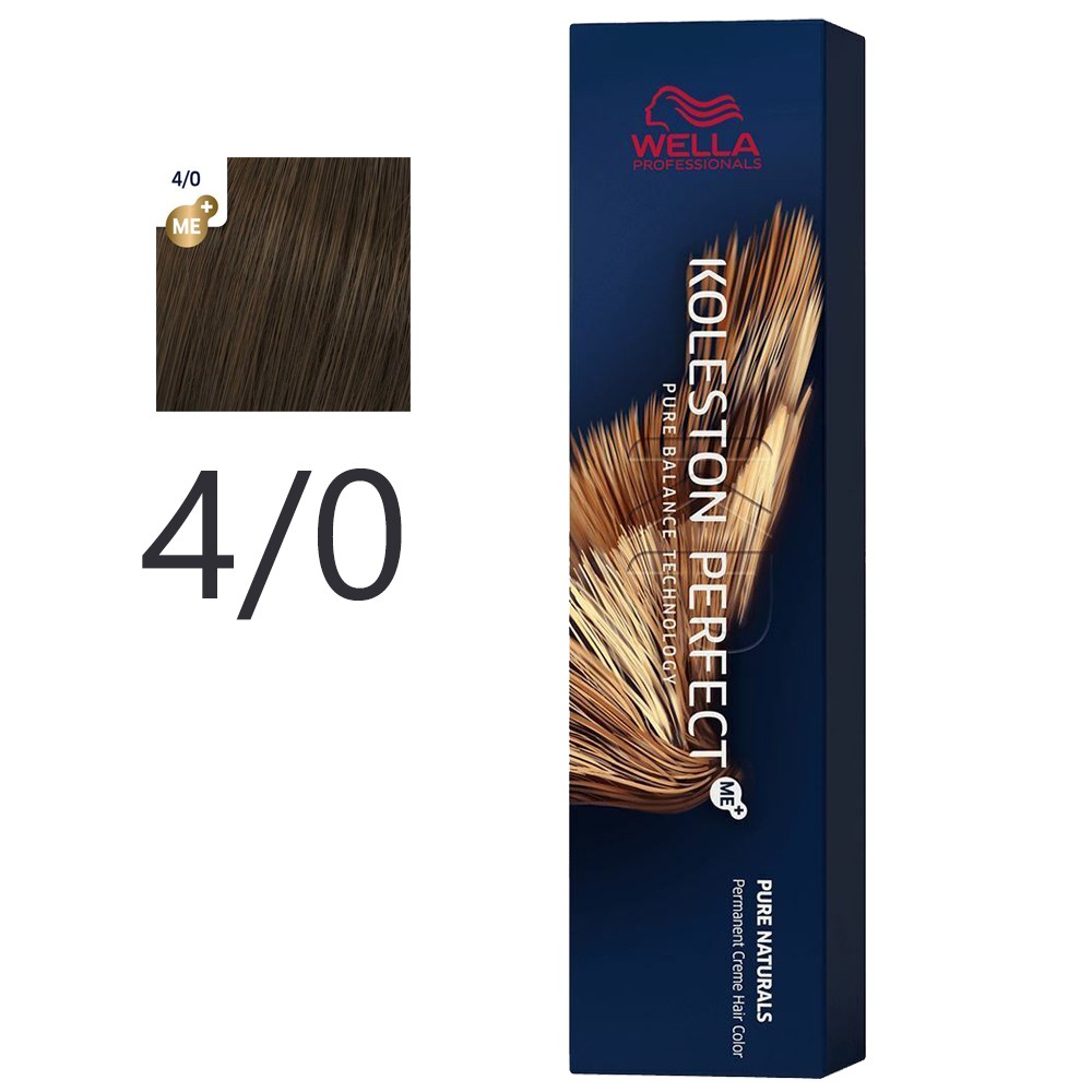 Wella - Crema Permanente Koleston PerfectMe+ 4/0 Castaño 60 ml