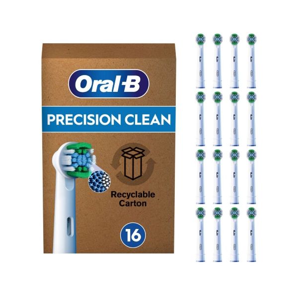 Oral-B Cabeças de Escovas de Dentes Pro Precision Clean Branco (16 Unidades)