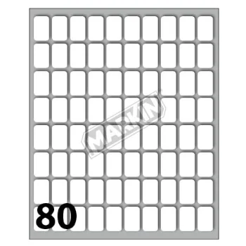 Etiquetas 16x10mm Markin Cod 12 10 Folhas 800un