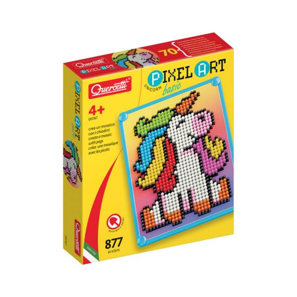 Quercetti Pegs Pixel Art Basic Unicórnio 877 Peças