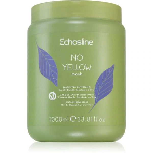 Echosline No Yellow Mask Máscara para Cabelo Neutraliza Tons Amarelados 1000ml