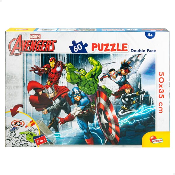 Puzzle Dupla Imagem - Marvel Avengers 4+