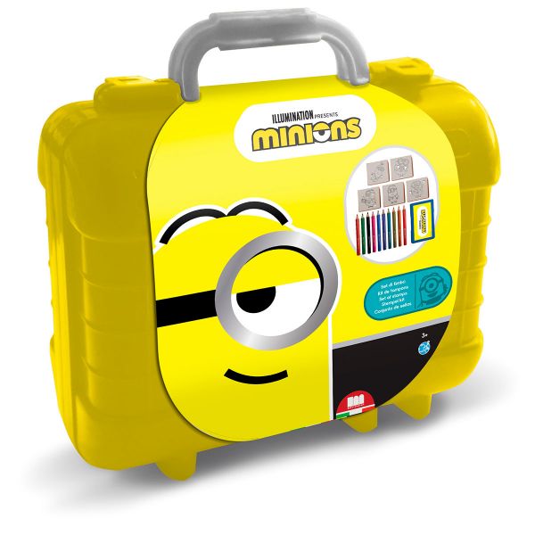 Multiprint Kit Mala para Colorir com Carimbos Minions