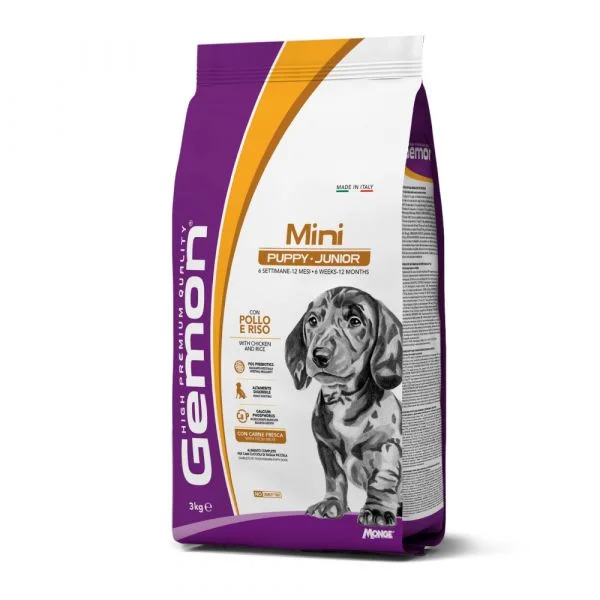 Gemon Comida Seca para Cão Mini Frango e arroz 3kg