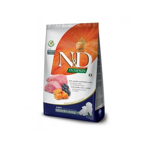 Farmina N&D Pumpkin Puppy Medium/Maxi Cordeiro & Mirtilos 2.5Kg