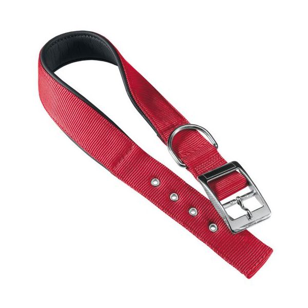 Ferplast Coleira Daytona Nylon Vermelho 47-55cm x 30mm