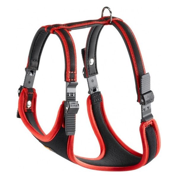 Ferplast Peitoral Ergocomfort 80 cm Nylon Negro/rojo 495481