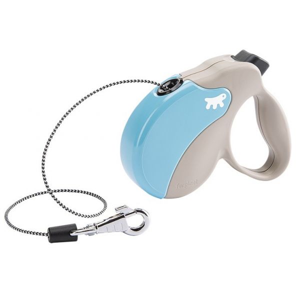 Ferplast Trela Rodante Cordón Amigo 16 cm 5 Metros de Nylon Azul Claro 501584