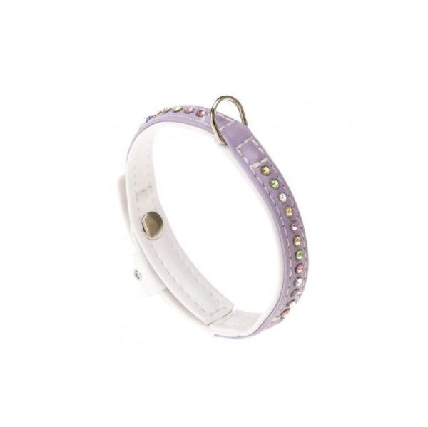 Ferplast Lux Artificial Leather Light Purple 20cm x 1,5mm
